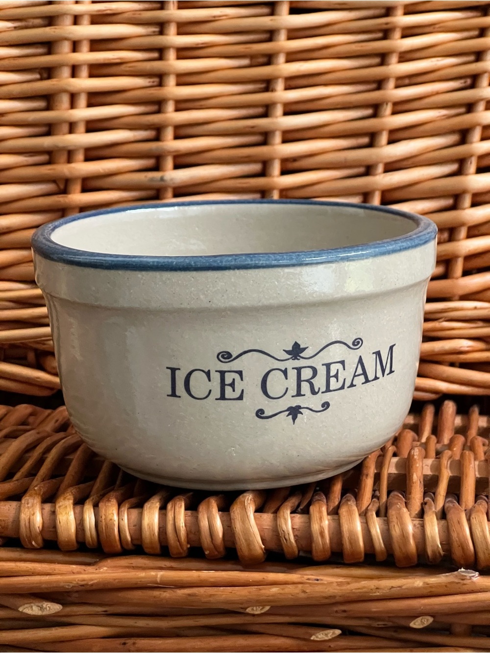 Red Wing Stoneware Ice Cream Bowl